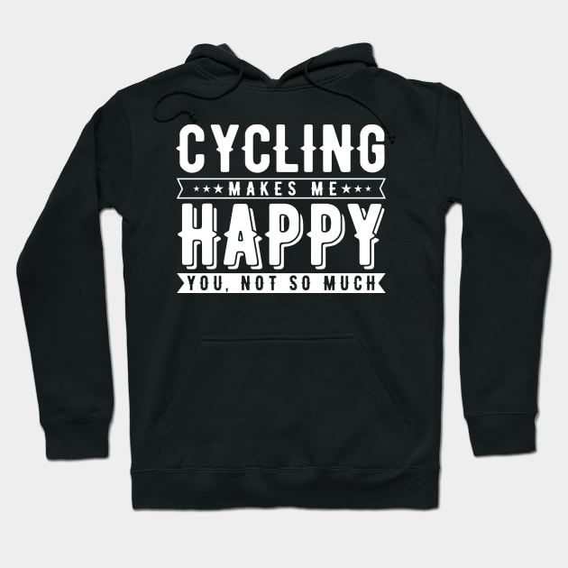 Cycling Happy Hoodie by Hastag Pos